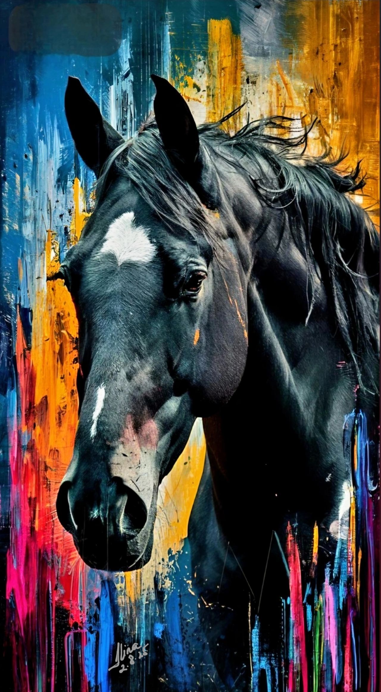 ArteDiAlina.com painting: Black is my color